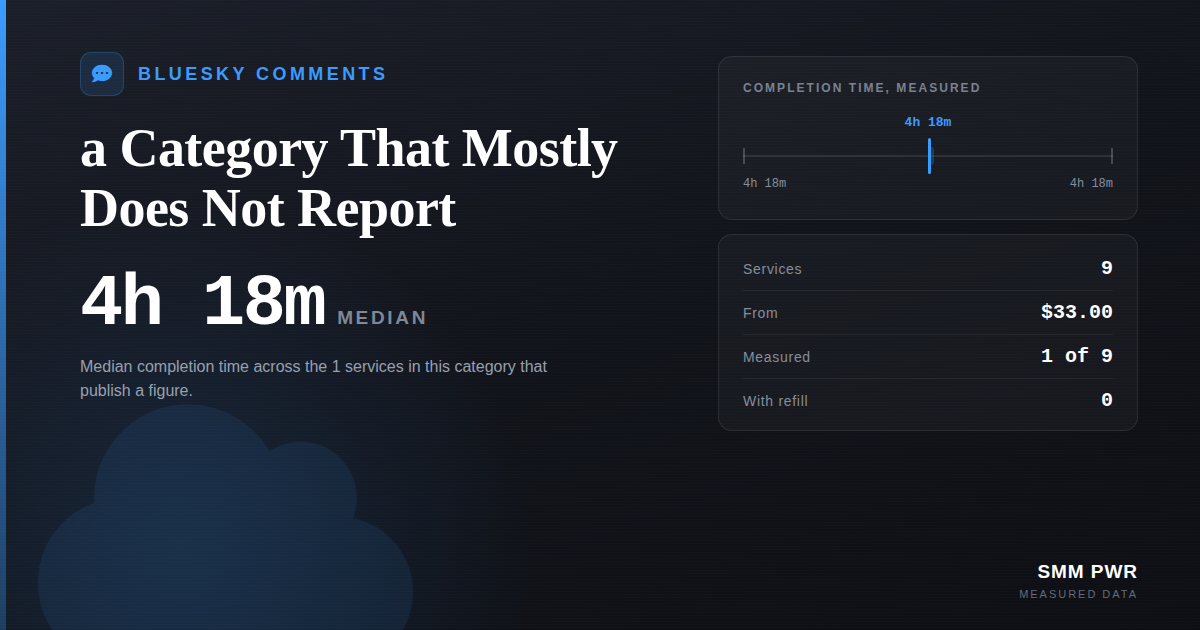 BlueSky Comments: a Category That Mostly Does Not Report